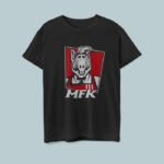 Camiseta color negro unisex de Alf como logo KFC