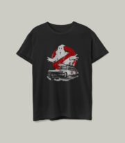 Camiseta color negro unisex de la película cazafantasmas