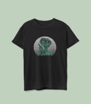 Camiseta color negro unisex, de E:T Fuck You