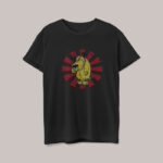 Camiseta color negro unisex de Pulgoso de la serie Autos locos