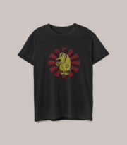 Camiseta color negro unisex de Pulgoso de la serie Autos locos