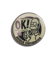 Imán abridor de botellas con estampado de Homer de la serie Los Simpsons