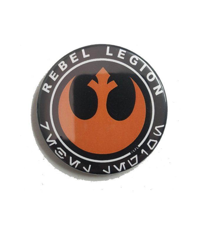 Imán abridor de botellas con estampado del escudo de la resistencia de La guerra de las galaxias