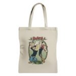Tote bag de tela con estampado de Popeye y Olivia