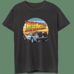 Camiseta negra unisex de la serie Regreso al futuro