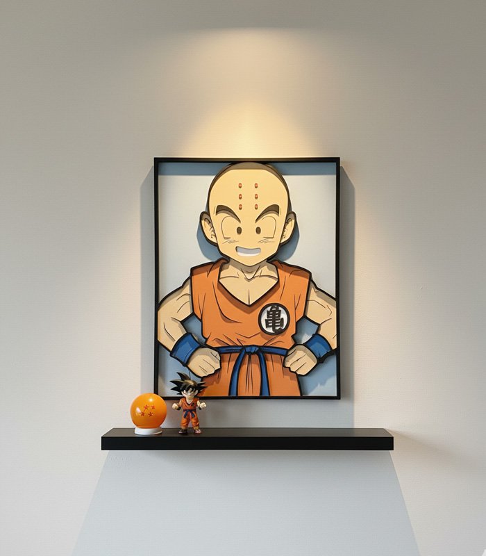 Cuadro de madera multicapa de Krilín, Ejemplo de exposición