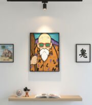 Cuadro de madera multicapa Mutenroshi ejemplo de exposición