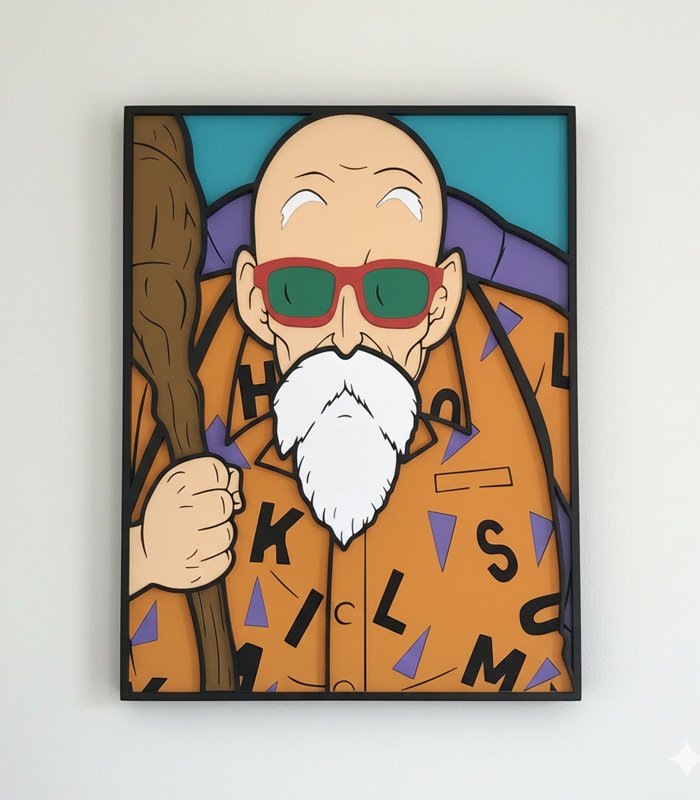 Cuadro multicapa de madera multicapa Muten-roshi